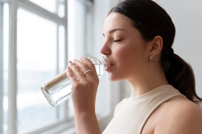 drinking water