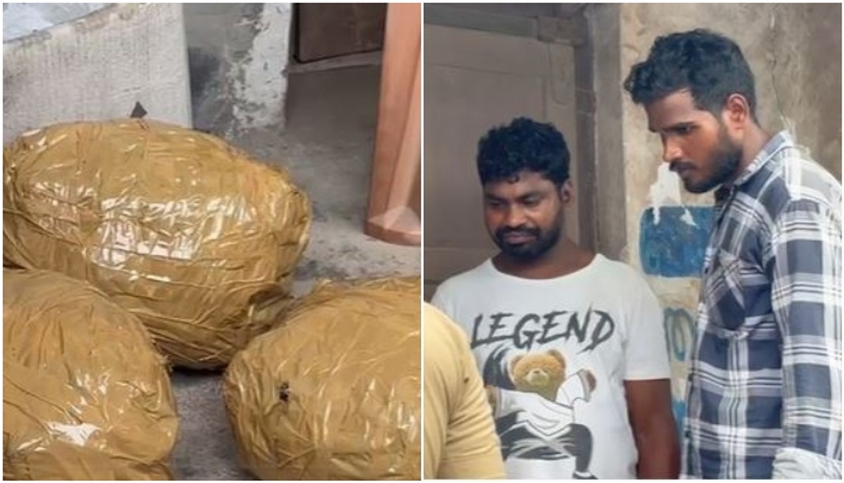 10 kg of cannabis drug seized from a tourist bus in perumbavoor kochi 