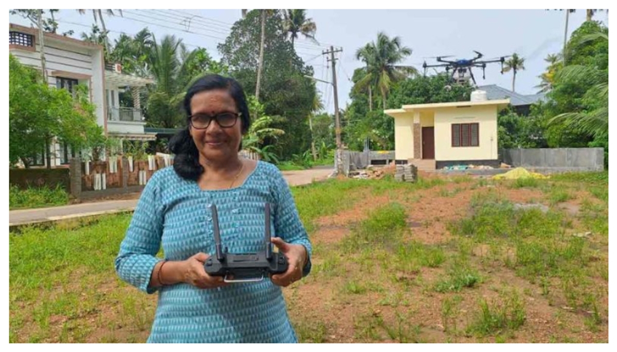 Meet Sudha Devadas,  panchayat member becomes Kerala's first woman 'drone pilot' dmn