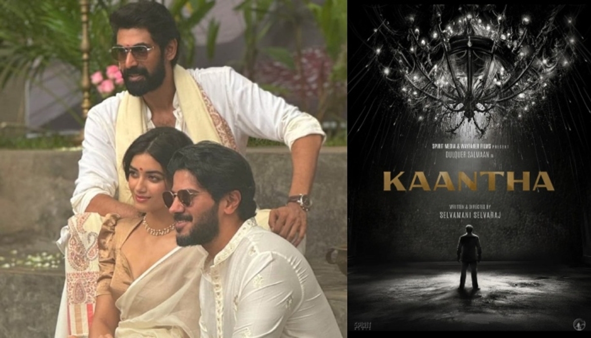 dulquer salmaan starring telugu movie kaantha starts rolling produced by rana daggubati