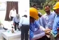 BCCL officer caught fixing Union Minister's pyjamas, humiliating shoe-fix drama, video goes viral (WATCH) shk