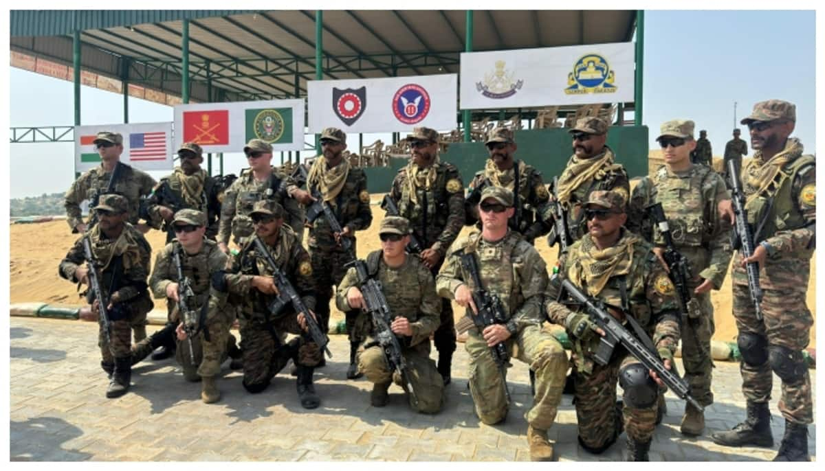 India US joint military exercise Yuddh Abhyas in Rajasthan Desert