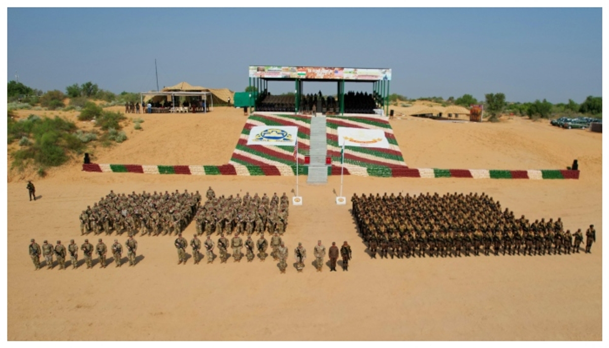 India US joint military exercise Yuddh Abhyas in Rajasthan Desert