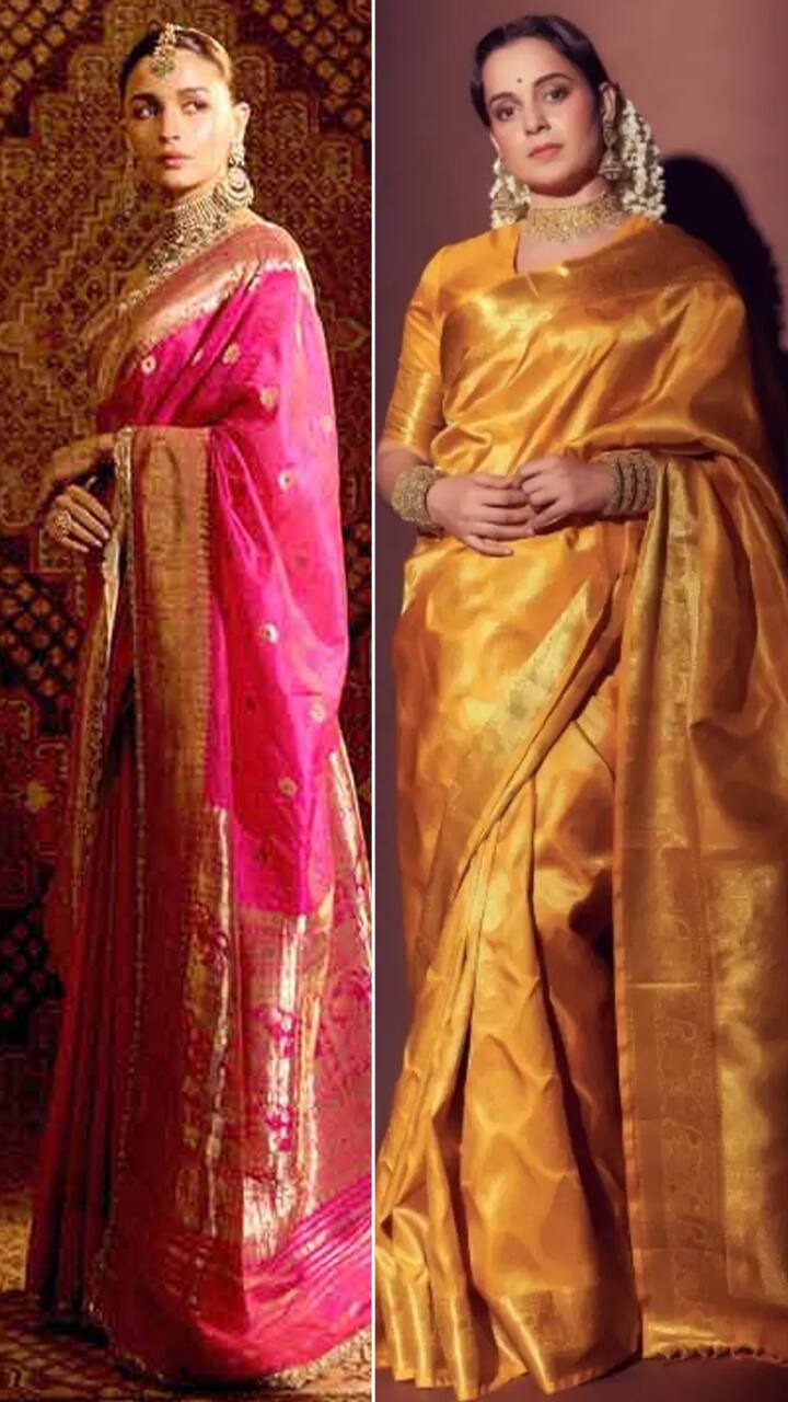 Kanjeevaram Saree Designs Ideas Inspired by Celebrities-dee