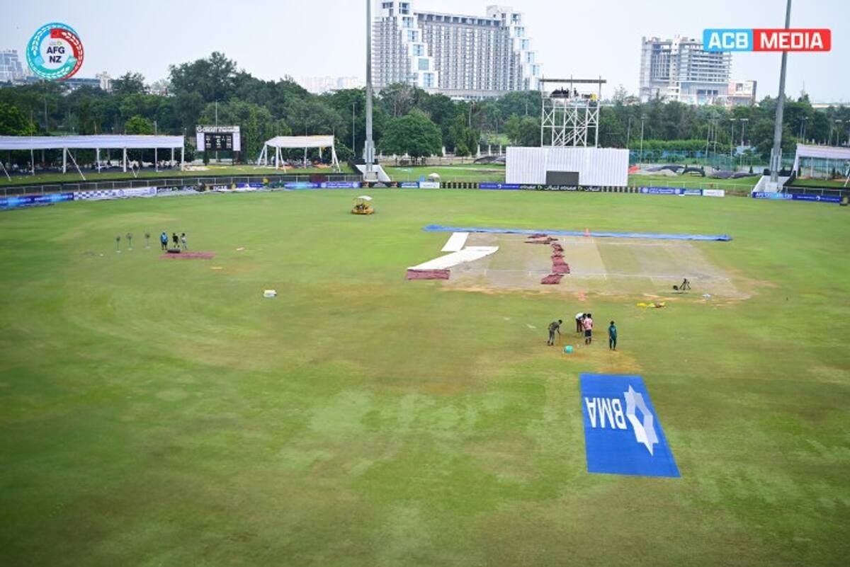 Embarrassing shameful Outrage as electric fans used, patches dug-up to save Afghanistan vs NZ Test in Greater Noida watch snt