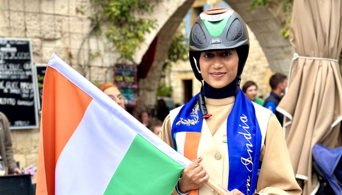 Kerala Girl Nida Anjum Chelat sets equestrian world record in Endurance World Championship