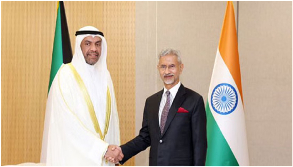 S Jaishankar meets kuwait foreign minister 