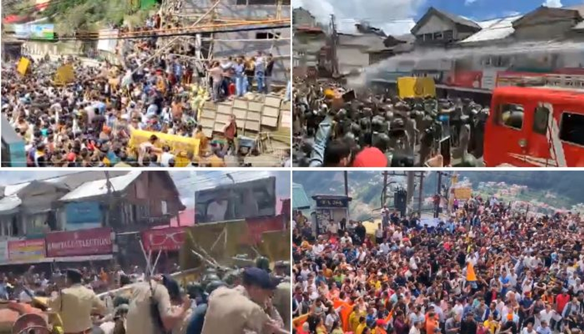 Shimla mosque dispute: Protesters break barricades; police resort to lathi-charge, water cannons (WATCH) vkp