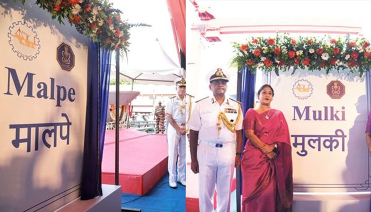 Indian Navy anti-submarine vessels named after Karnataka Coastal Place Malpe and Mulki launched san