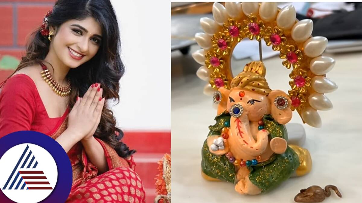 Aditi Prabhudeva has personally prepared Ganapati this time and shared video fans reacts suc