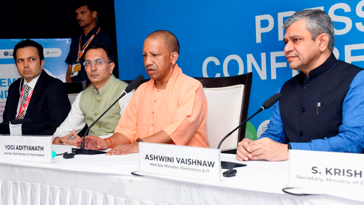 CM Yogi Highlights Uttar Pradesh Transformation at Semicon India 2024 AKP