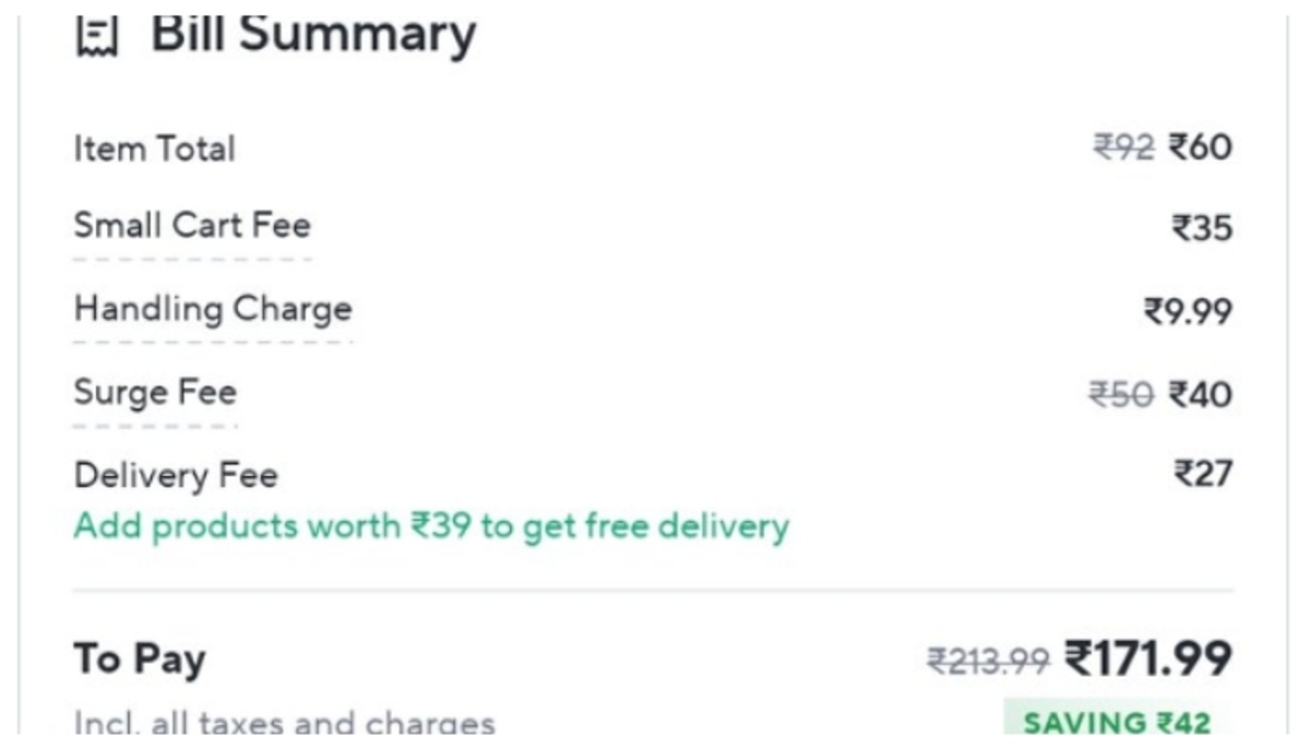 Delivery scam: Zepto user charged double the price, Sparks outrage on social media RTM