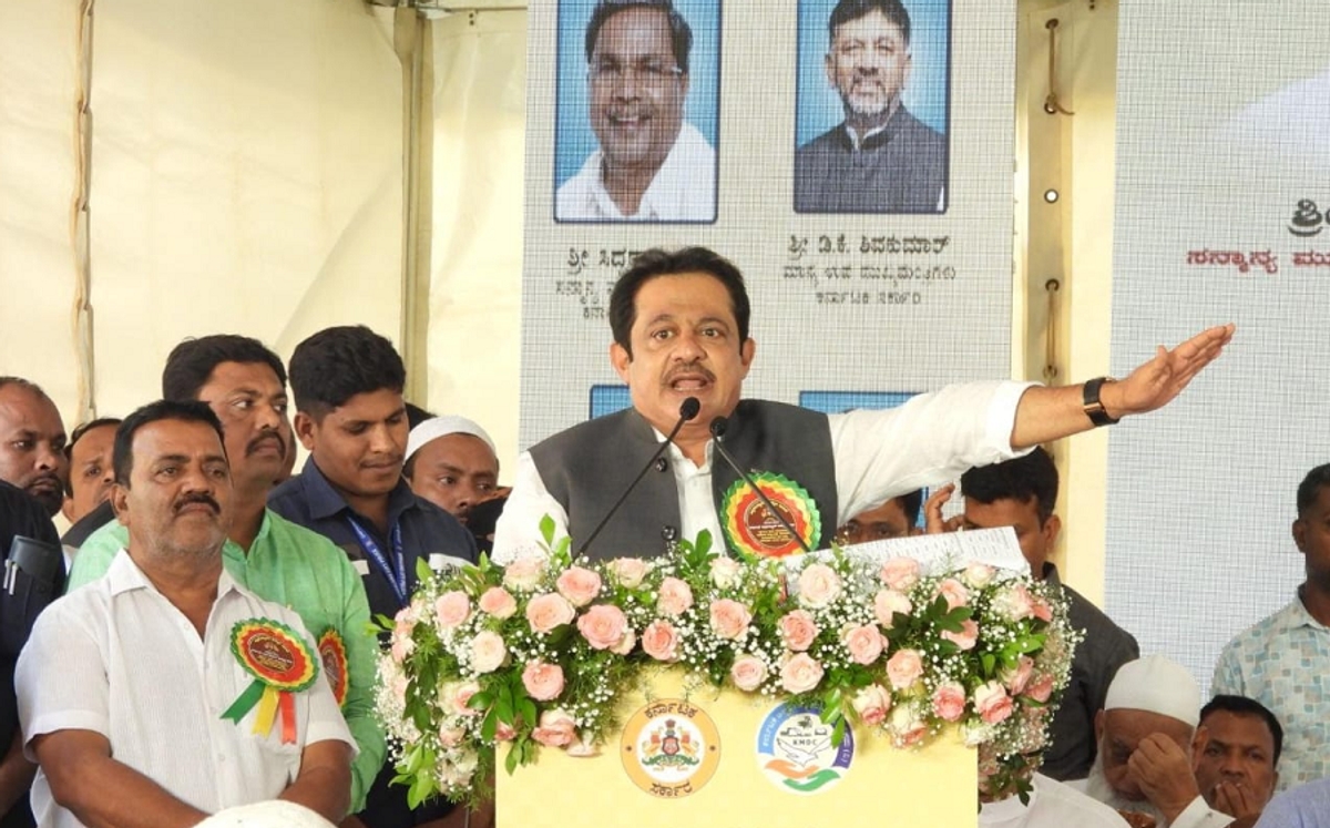 Emphasis on development of minorities only in Congress power Says Minister Zameer Ahmed Khan gvd