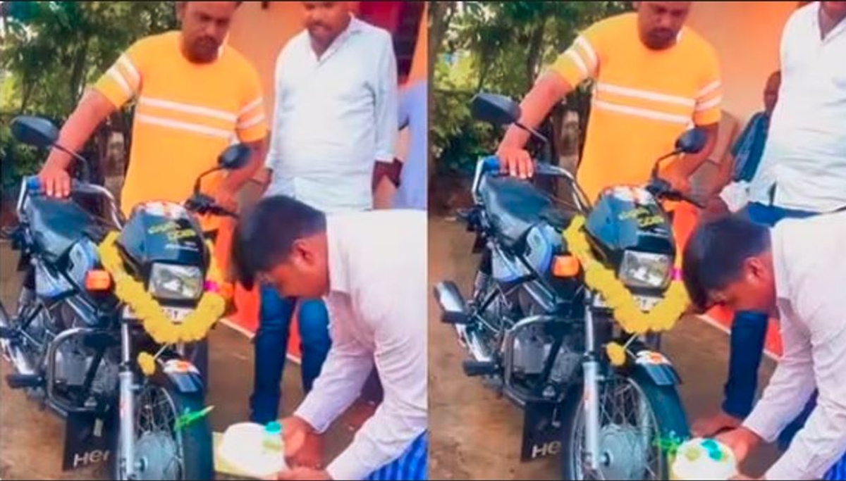 For guys bike is more than a girlfriend, right? A young man who celebrated his bikes birthday video goes viral akb