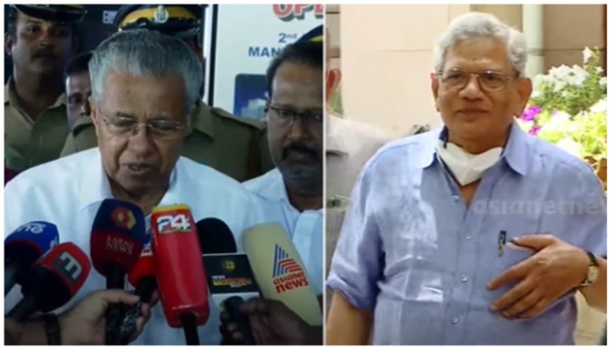 leader whom political opponents  faced with respect and love pinarayi vijaran commemorates Sitaram Yechury