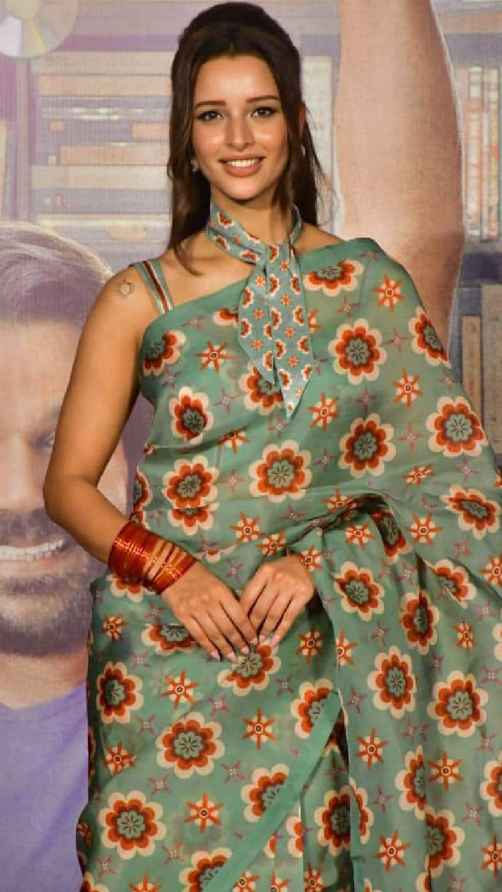 Triptii Dimri's retro look in printed silk saree; check out pics ATG