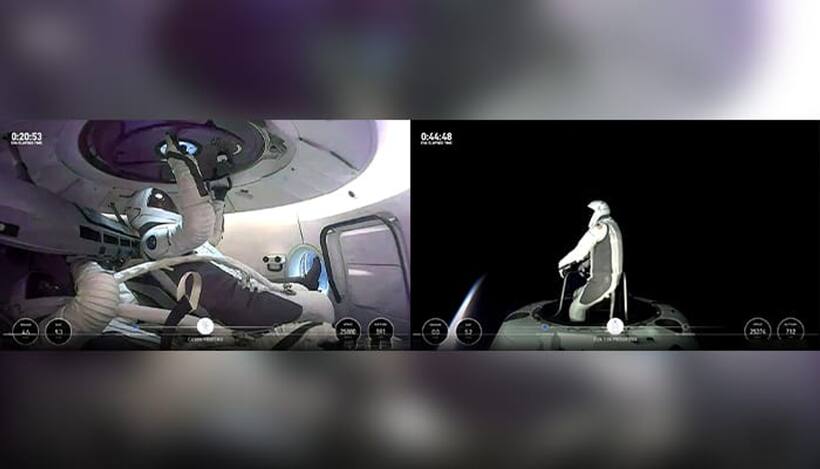 Groundbreaking! SpaceX Polaris Dawn crew takes historic private spacewalk in cutting edge suits (WATCH)