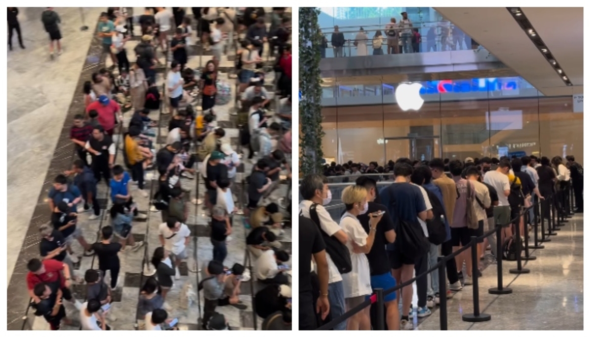 Video of long queues of people attending the inauguration of Apples new stall in Malaysia goes viral