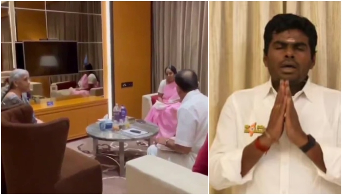 BJP Tamil Nadu President K Annamalai apologised over out Annapoorna Hotel Owners Apology Video