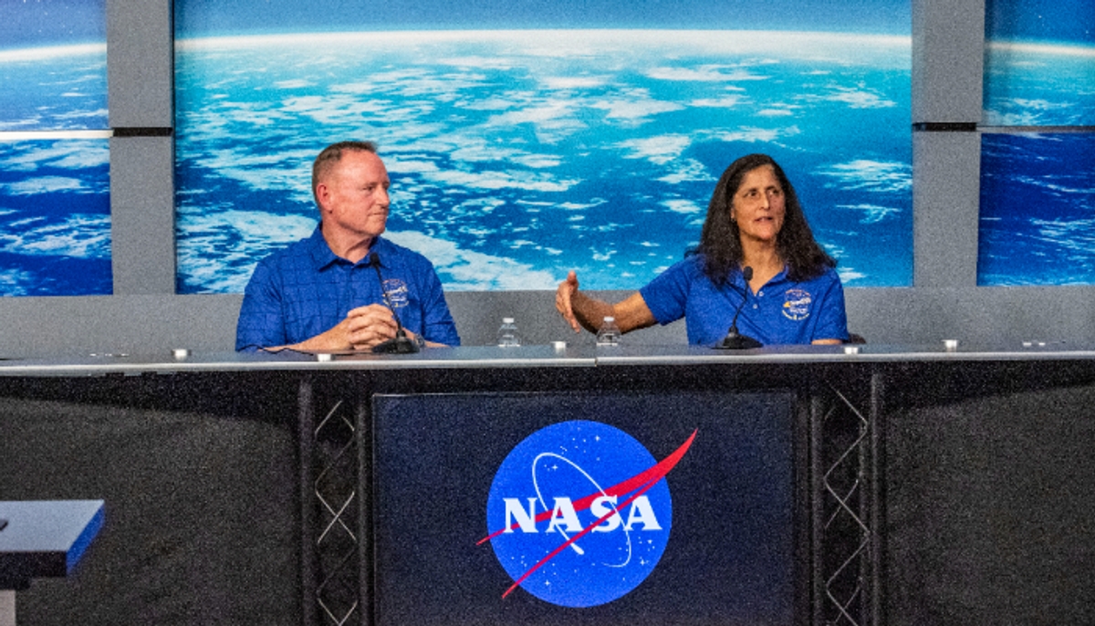 Sunita Williams and Butch Wilmore goes through eye checks at ISS 