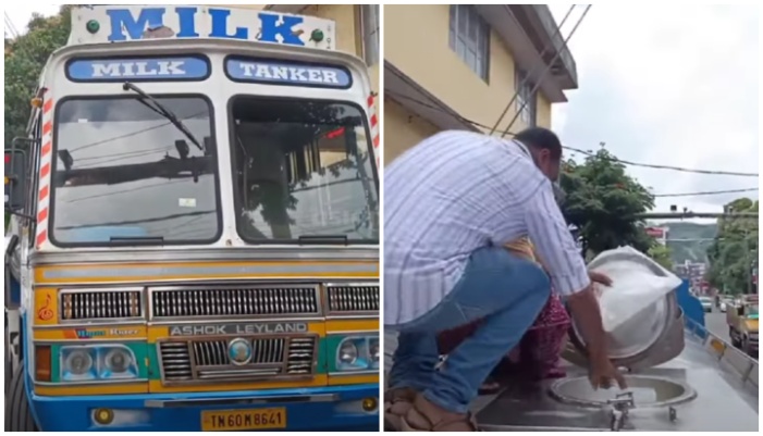 Food safety department with mobile laboratories at check post to find adulteration in milk from outside