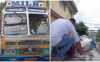 Food safety department with mobile laboratories at check post to find adulteration in milk from outside