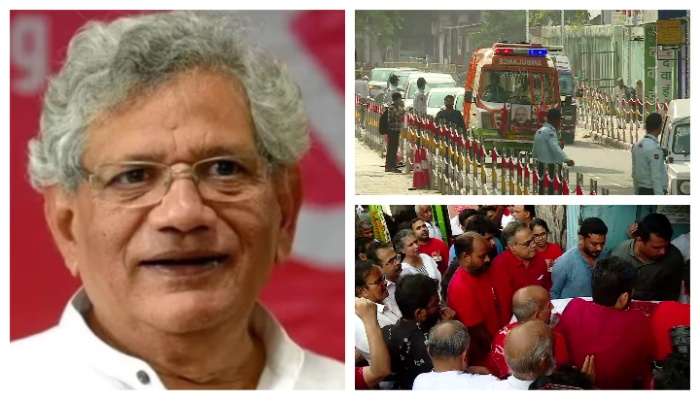 Sitaram Yechury Farewell to the country body was handed over to AIIMS for medical studies