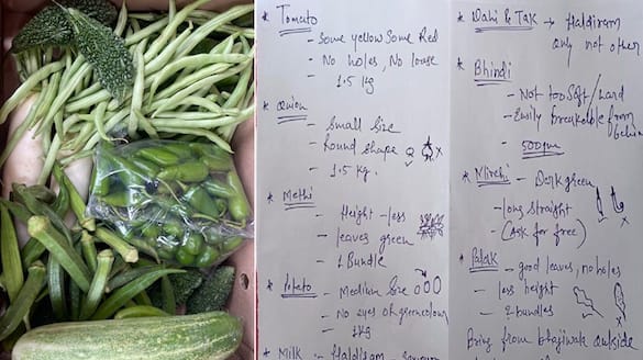 Retired IFS Officer Shares Wife's Detailed Vegetable Shopping List