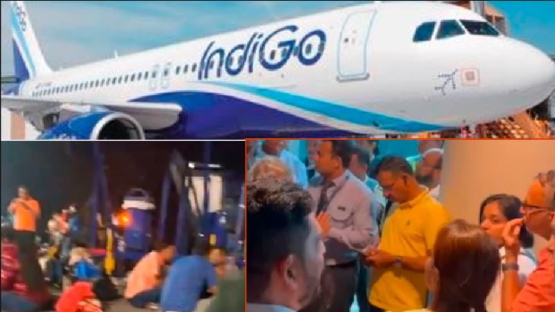 Mumbai to Doha IndiGo flight delay passengers waits inside aircraft nearly five hours akb