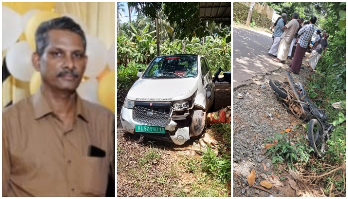 man hospitalised after serious injuries as the bike he was travelling collided with electric car