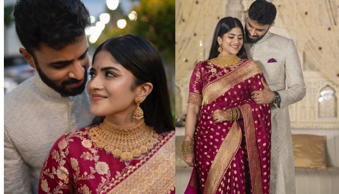 Megha Akash wedding reception photos goes viral dtr