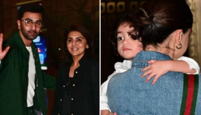 Raha Kapoor's interaction with dadi Neetu Kapoor goes VIRAL; Ranbir, Alia jets off to vacation with family - WATCH