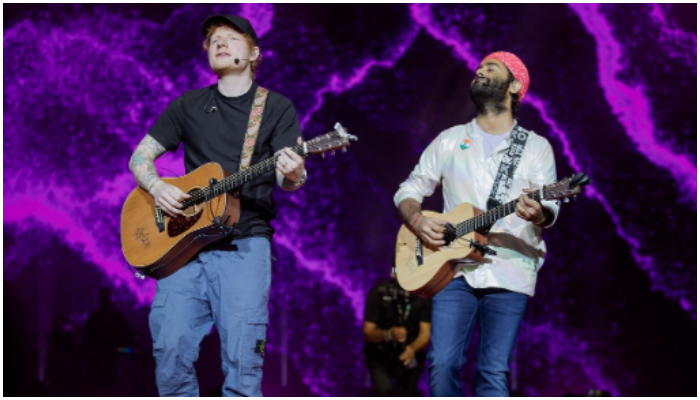 Arijit Singh and Ed Sheeran light up London stage; fans celebrate their epic collaboration [See Pics] NTI