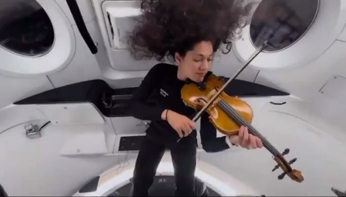 HISTORIC SpaceX Polaris Dawn astronaut plays violin in space for 1st time; performs 'Star Wars' song (WATCH) snt