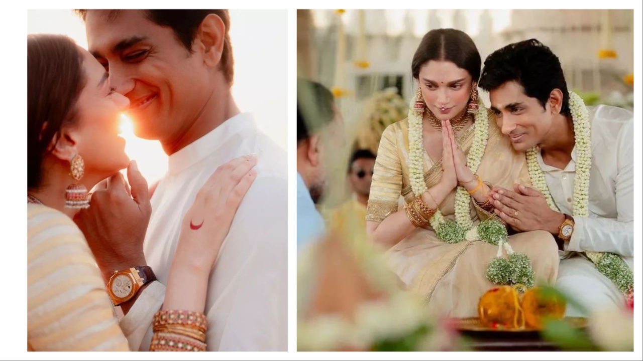 aditi rao hydari and siddharth got married first picture roo