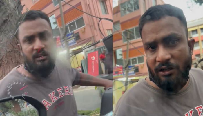 Bengaluru road rage incident Biker hurls abuses at driver damages car near Indiranagar metro WATCH vkp