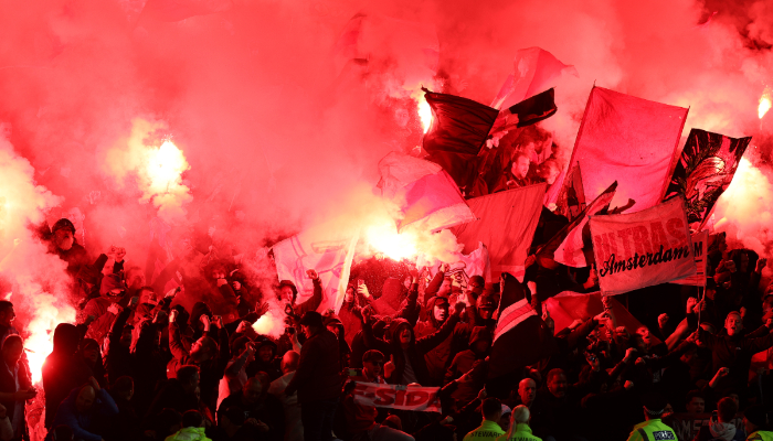 football Ajax fans riot in Amsterdam over postponement of Eredivisie matches scr