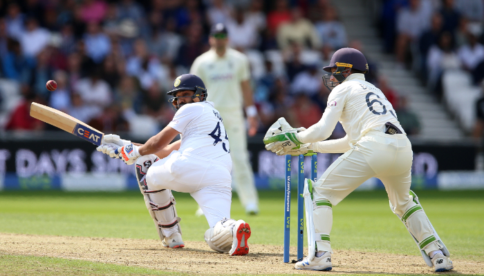 Rohit Sharma led Team India break England world record to register fastest team fifty in Test cricket history kvn