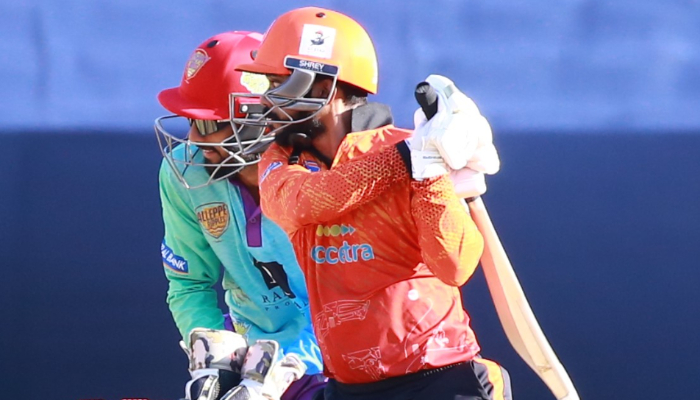 calicut globstars won over allappey ripples by six wickets