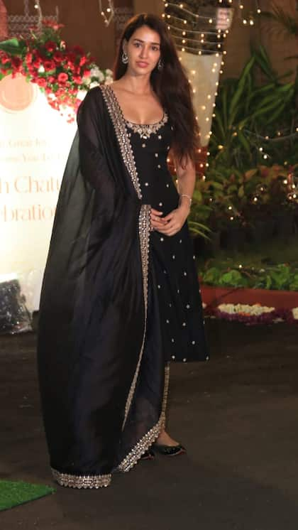 Disha Patani stuns in black churidar suit worth Rs 67,500