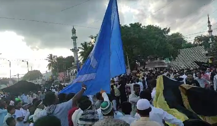 Pro Palestine slogan during Eid Milad procession in Chitradurga and Kolar grg 