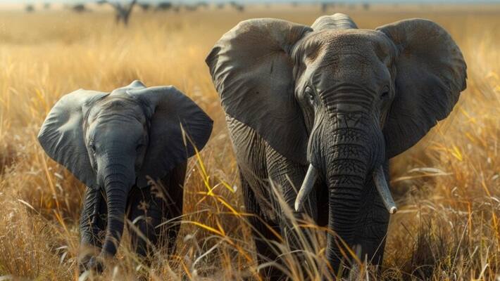 wild elephants