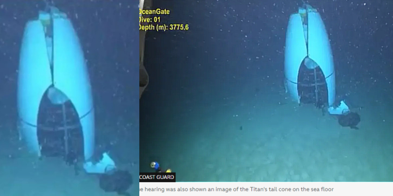 Titan submersible tragedy final message to polar prince and debris video out 