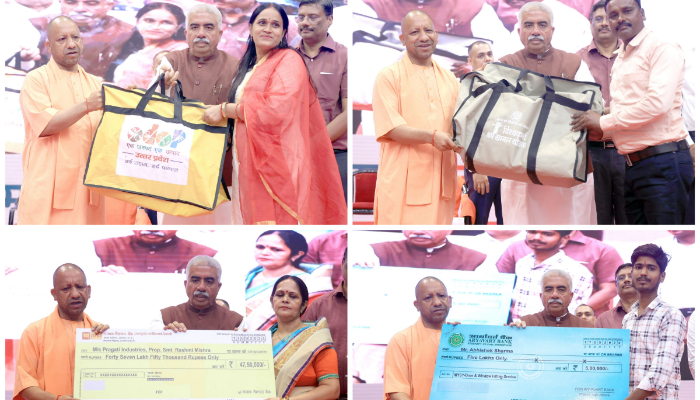 UP CM Yogi Adityanath distributes toolkits to artisans, craftsmen on Vishwakarma Jayanti anr