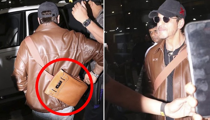 WATCH Shah Rukh Khan shows off his Hermes' backpack worth Rs 10 lakhs; star spotted at airport RBA