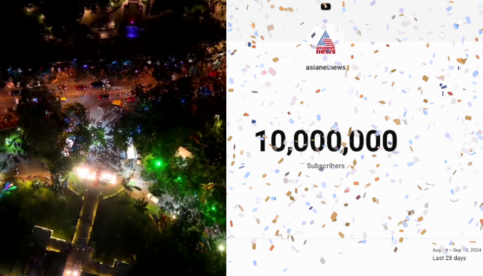 Asianet News celebrates reaching 1 crore subscribers on YouTube at Onam fest in Kanakakunnu trivandrum