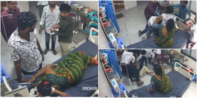 doctor thrashed by patient bystanders for asking to remove footwear in emergency ward three arrested video out