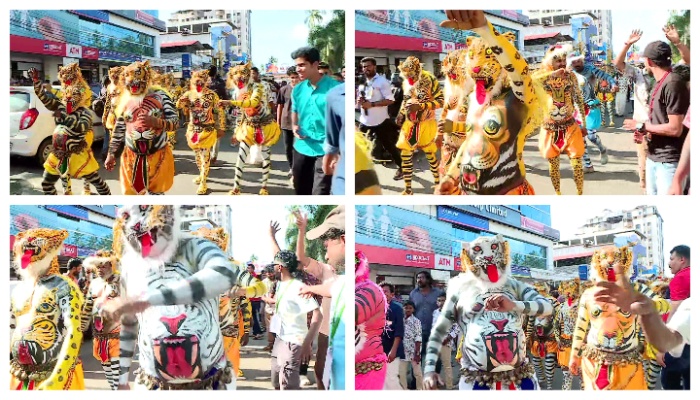 thrissur pulikali starts town swaraj ground 