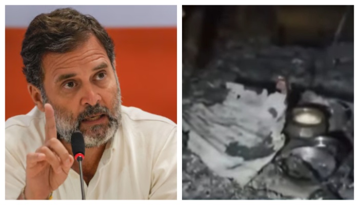 Houses set on fire in Bihar Government sleeps despite so much violence says Rahul Gandhi