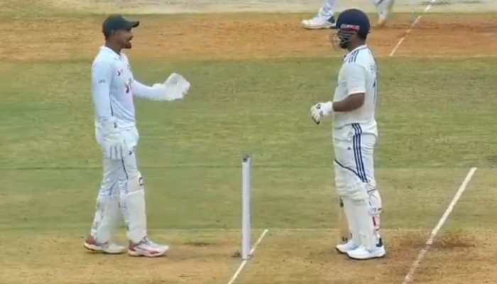 cricket IND vs BAN, Chennai Test: Angry Rishabh Pant tells Litton Das 'mere ko kyu maar rahe ho?'; WATCH viral video scr